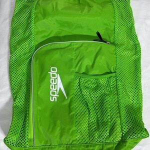 Speedo Unisex Deluxe Ventilator Mesh Swim/Equipment Bag - 18 X 24 Lime Green